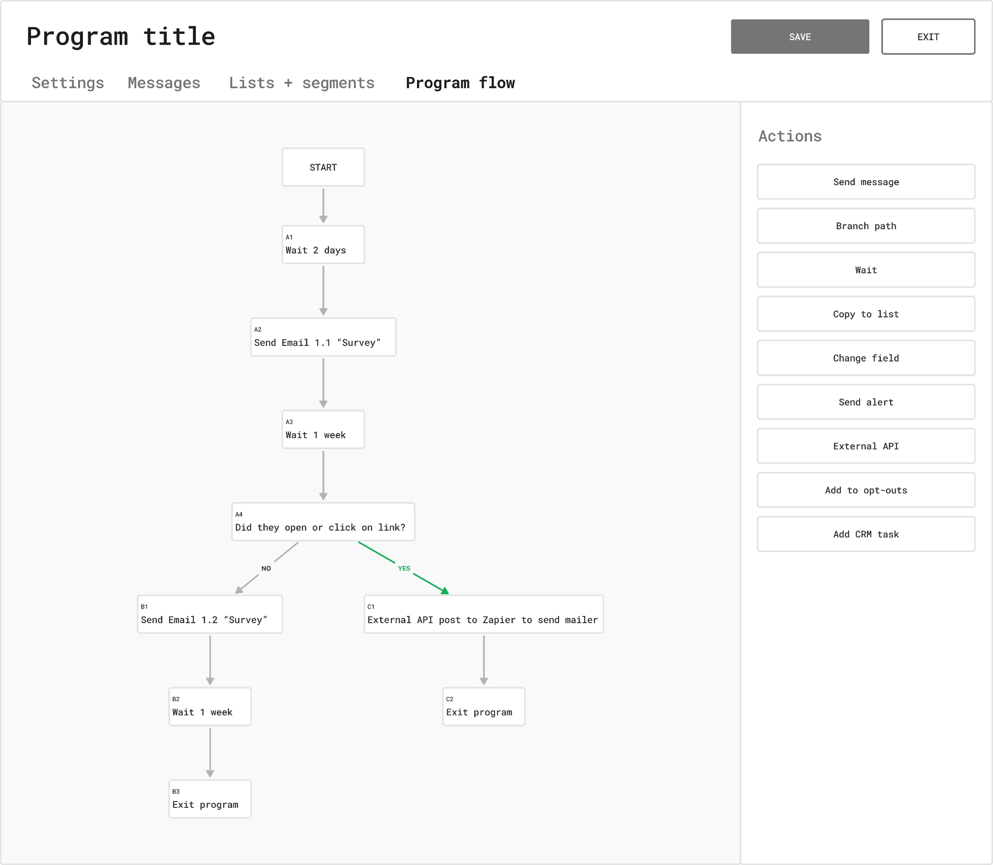 Early sketch of the new builder